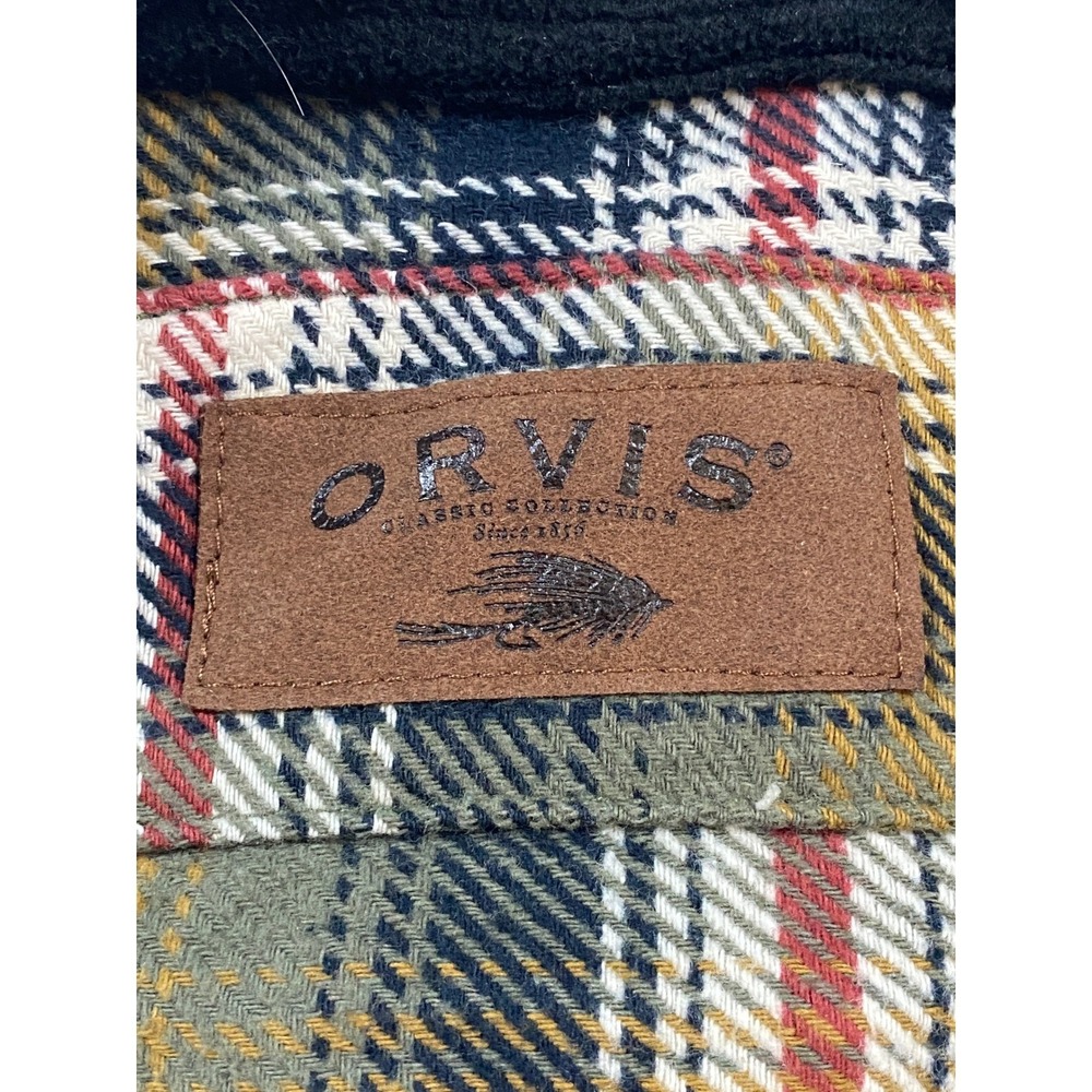 ORVIS Classic Collection Plaid Flannel Shirt Mens Long Sleeve Casual‎ Outerwear - Picture 3 of 12